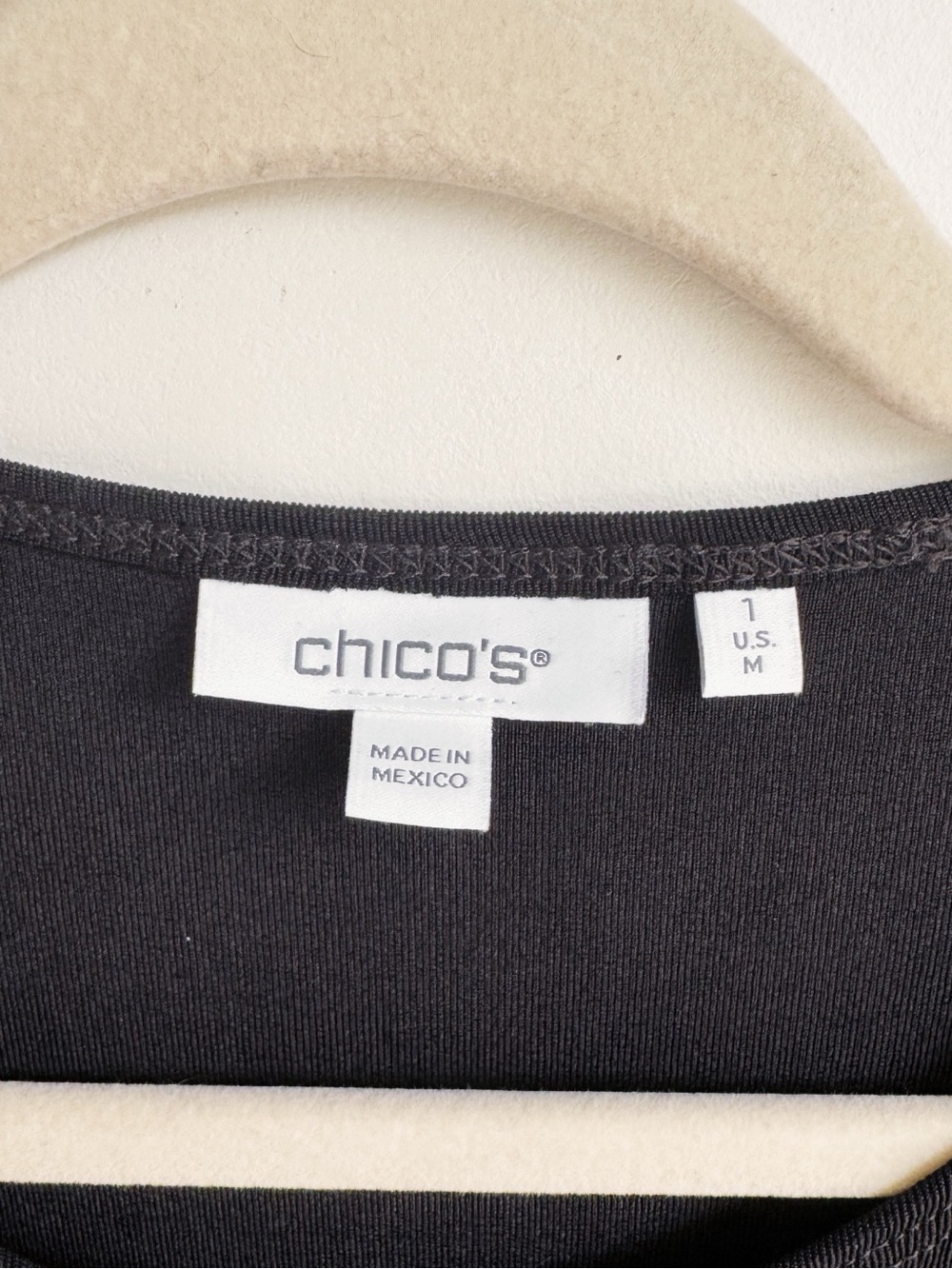 Chico's Travelers Black Maxi Dress  Medium Travel Knit Side Slit Dress - Picture 6 of 6